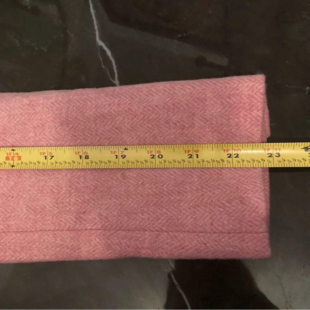 J. Crew Women’s Schoolboy Wool Pink Herringbone Blazer Size 2 With Gold Buttons - Picture 15 of 15